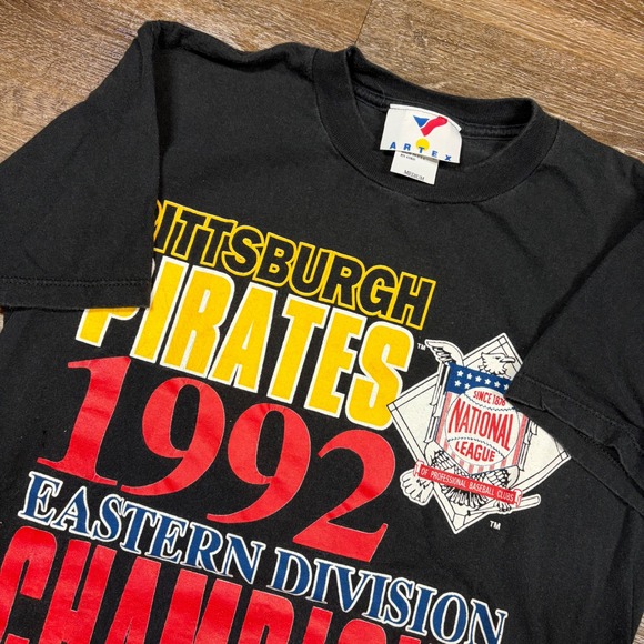 Vintage Artex Shirt Men's M Pittsburgh Pirates 1992 Eastern Division Champions - Picture 2 of 9